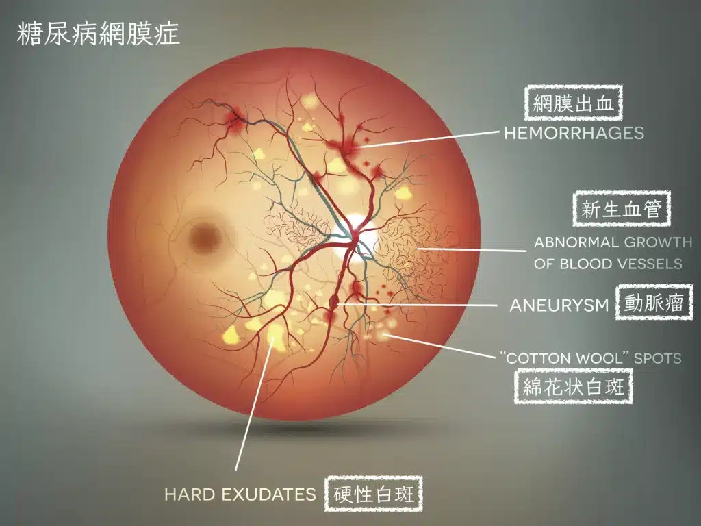 糖尿病網膜症の原因・治療：「高血糖は目の中の炎症を引き起こす」 | たける眼科 | 福岡市早良区 高取商店街［西新駅／藤崎駅］