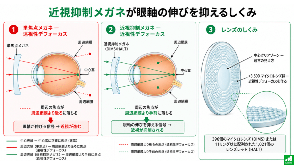 近視進行抑制メガネ、日本でも始まります（MiYOSMART・Stellest